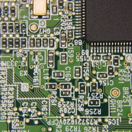 Electronics on a breadboard
